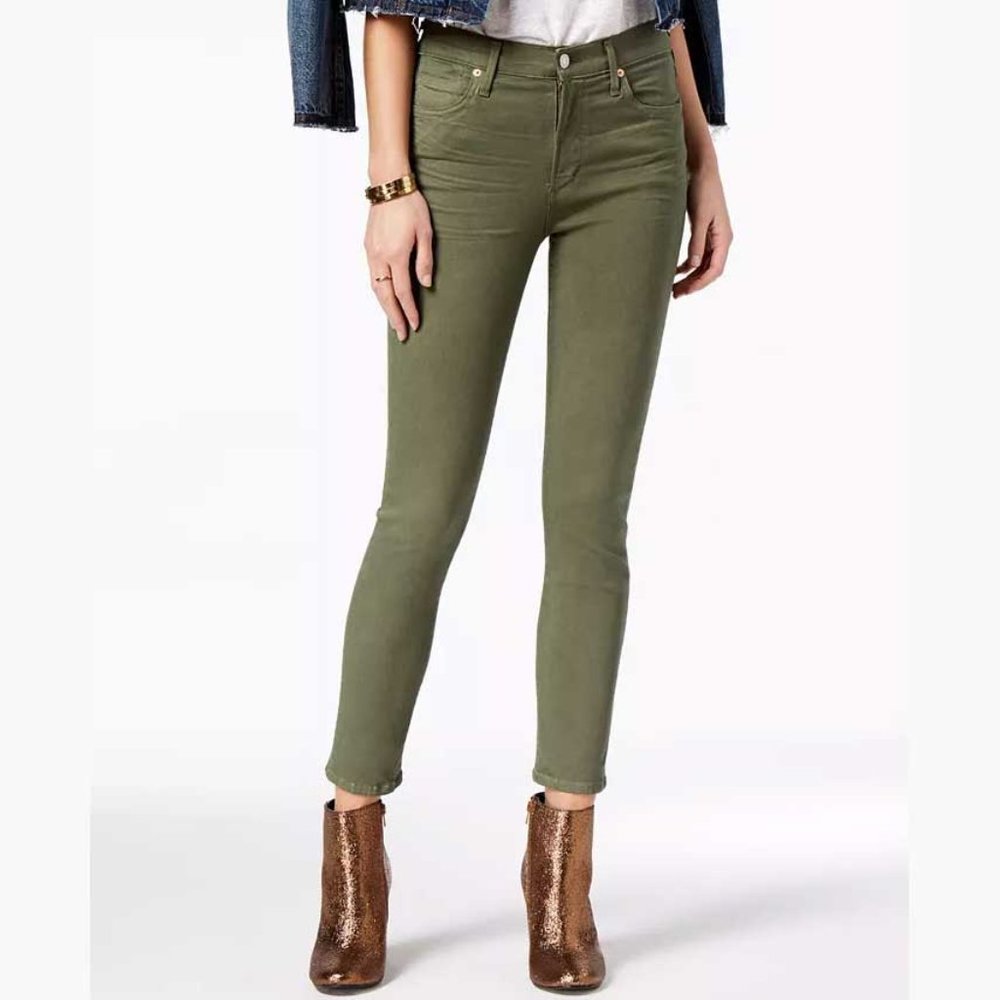 Citizens of Humanity Army Green Rocket Crop High Rise Skinny Pant
